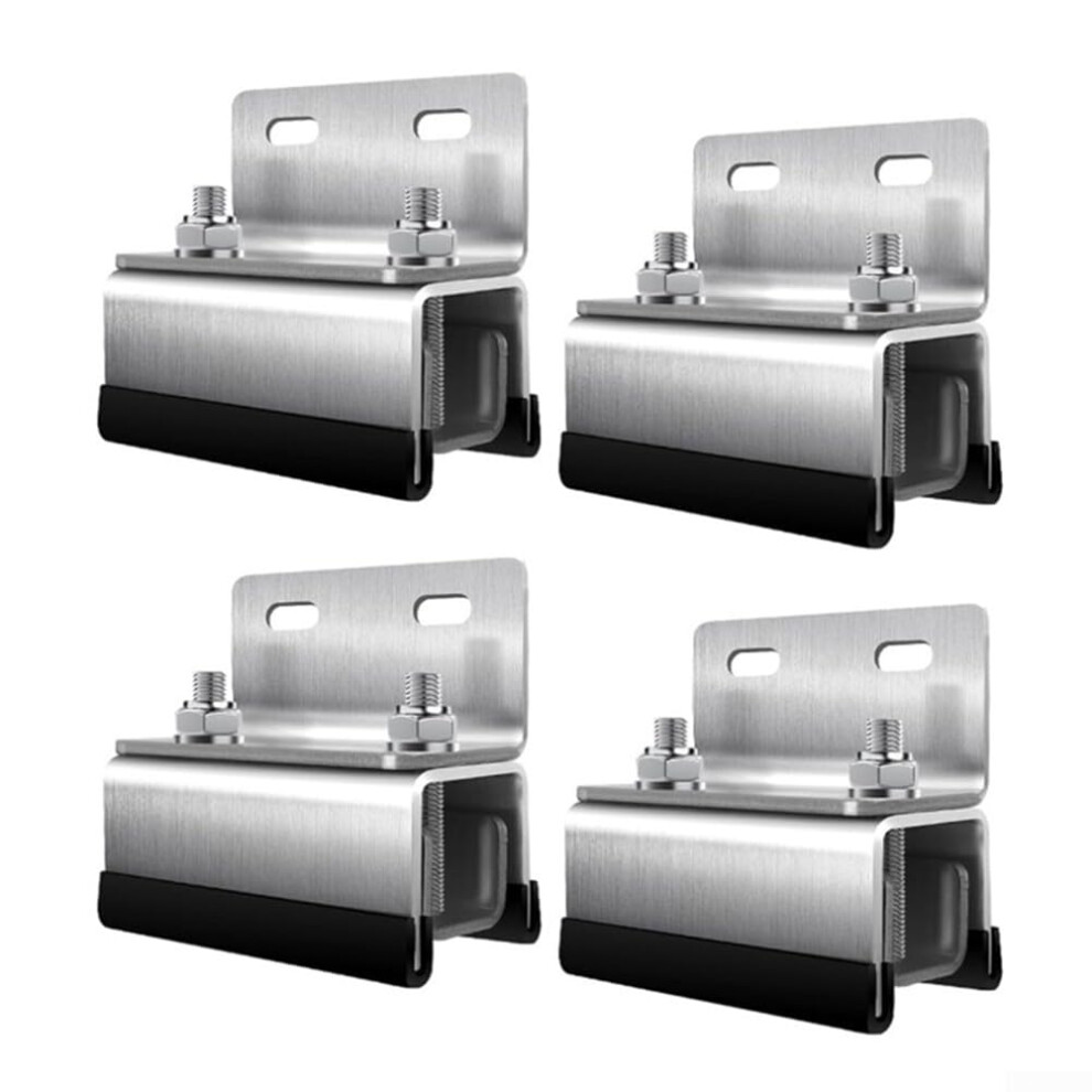 Complete Rooftop Bracket Set For Photovoltaic Systems On Rvs And Yachts, Durable 4-Piece Mounting Kit For Solar Panels 6447073505294