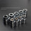 Chrome Vanadium Steel Socket Set 1/2" Drive 13 Short Hexagon 4