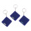 Small Keychain Tape Measure with Square Shape & Bubble Level 4