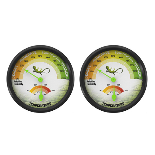 Reptile HighAccuracy Thermometer Hygrometer Gauge-one pack 2