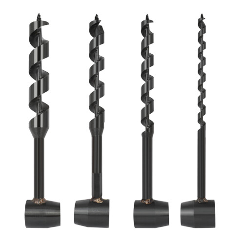 Blackened Steel Auger Bit Survival Drill Bit Extra Long-10mm 1