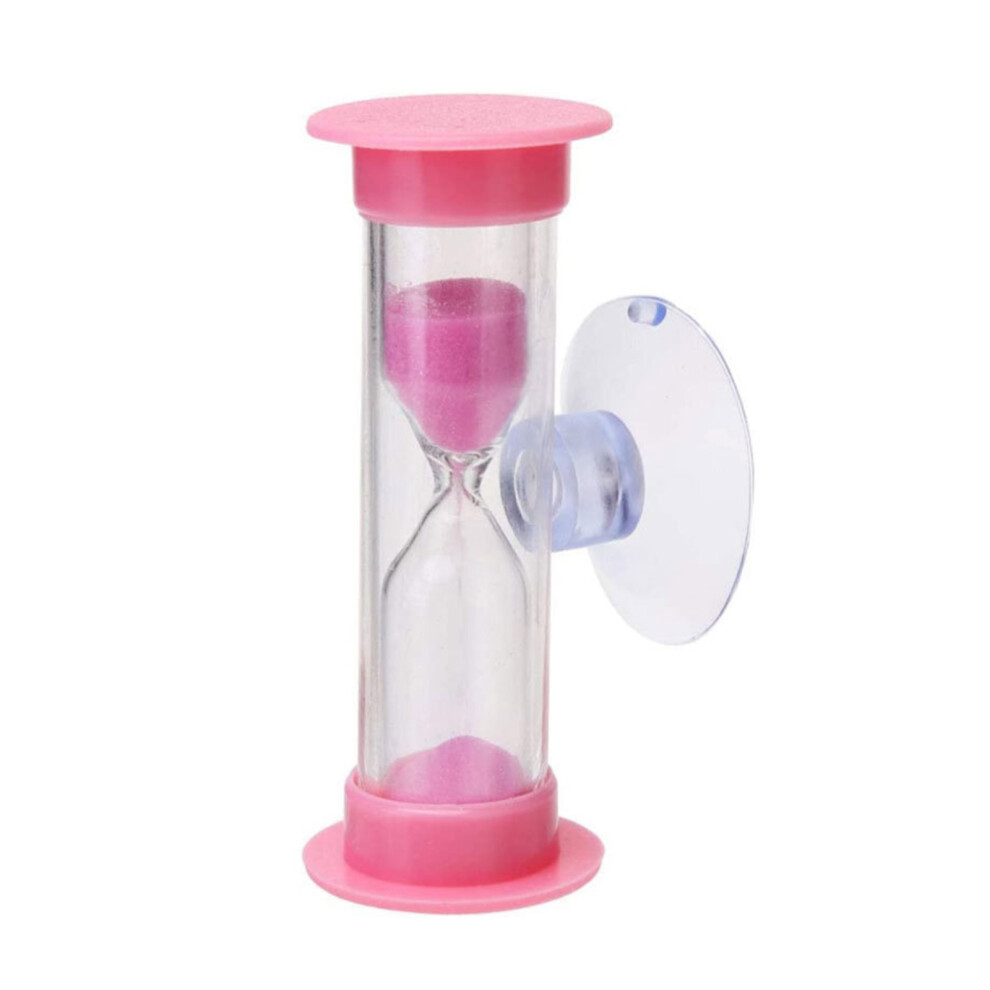 Colorful Hourglass Sand Clock Shower Tooth Brushing Timer- Pink 7754000081707