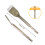 1PC Chisel Bits Square Handle Shank CarbonSteel Point-Type F 7