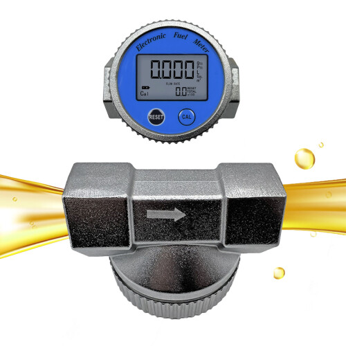 Waterproof Digital Flowmeter Liquid Water Meter Fuel-6 points 2