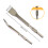 1PC Chisel Bits Square Handle Shank CarbonSteel Point-Type F 4