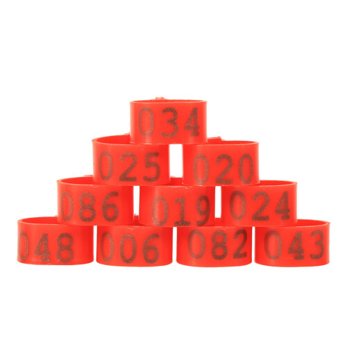100PCS/Bag 16MM 001-100 Numbered Plastic Poultry 2