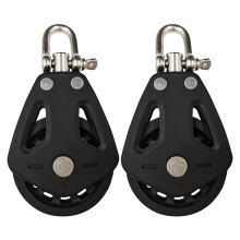 Stainless Steel Pulleys for Rope - Heavy Duty Swivel Pulley with Silent Rotation for Kayak and Lifting Applications