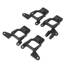 4 Stück Verstellbare Aluminium-Schockhalterungen für 1/10 RC-Auto, Schwarz