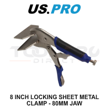 US PRO Tools 8 Inch Locking Sheet Metal Clamp - 80MM Jaw 5934