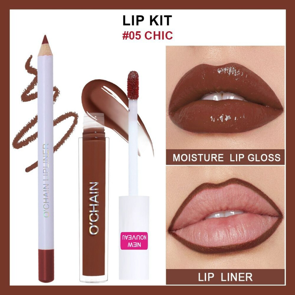 (Type#5) O'chain Waterlight Mirror Lip Enlarge Moisturizing Lip Gloss Lip Glaze Lip Liner-image-OPC-PKCZDJQ-NEW