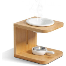 Essential Oil Burner 1 Piece Set, Ceramic Scented Wax Melter with Tea Light Candle Holder Decorative