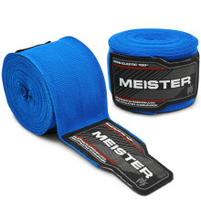 Meister Adult 180 """" Semi -elastiska handomslag för MMA & Boxing (par) - Blue
