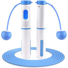Jump Rope, Skipping Rope with Calorie Counter, Adjustable Digital Jump Rope with Calorie Counter for Fitness, Crossfit, Exercise, Workout, Boxing, Gym