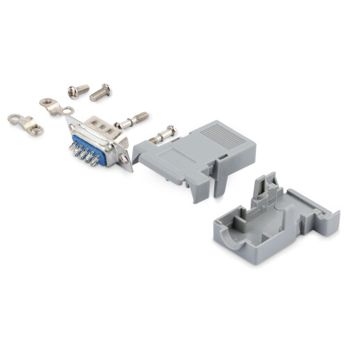 StarTech.com Conector D-SUB DB9 Macho Soldado com Backshell Plástico (C9PSM) 2
