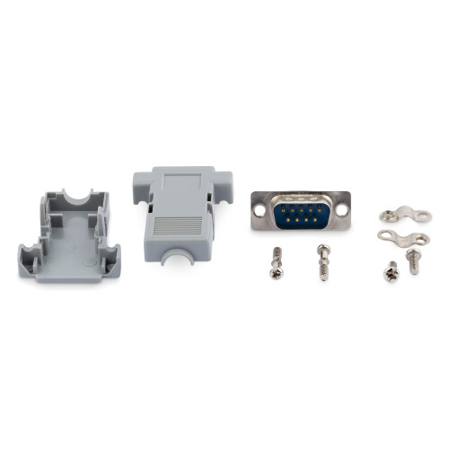 StarTech.com Conector D-SUB DB9 Macho Soldado com Backshell Plástico (C9PSM) 1