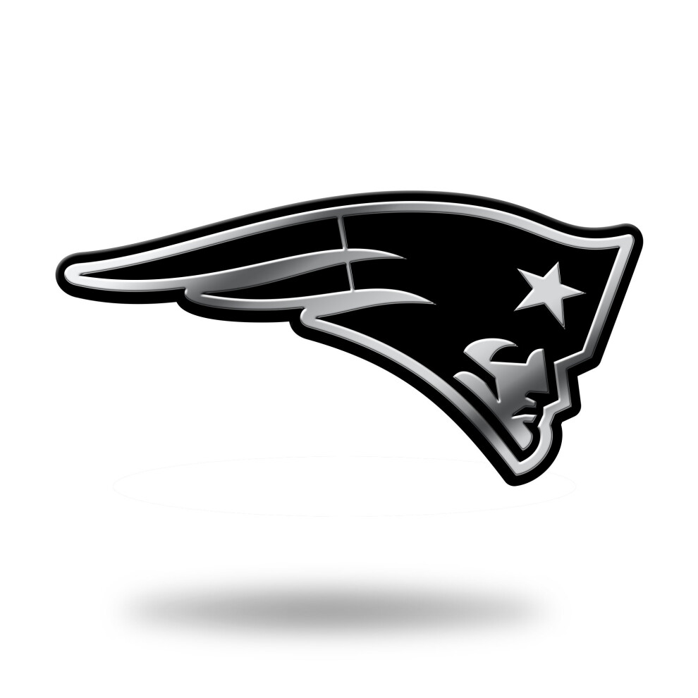 Rico Industries Nfl New England Patriots Chrome Finished Auto Emblem 3D Sticker
