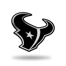 Rico Industries NFL Houston Texans Chrome Emblem Auto Emblem 3D Silter