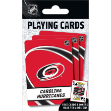 MasterPieces Family Games - NHL Carolina Hurricanes Playing Cards - Officially Licensed Playing Card Deck for Adults Kids and Family