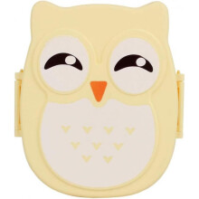 Rectangular Portable Lunch Box with Cute Owl Pattern Leakproof Food Container for Keeping Fruits Both for Children and Adults Dimensions of approxima