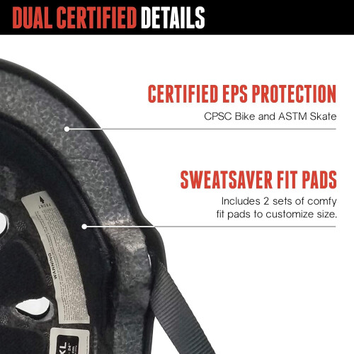 Triple Eight Casca pentru biciclete ?i skateboard certificate duble 1