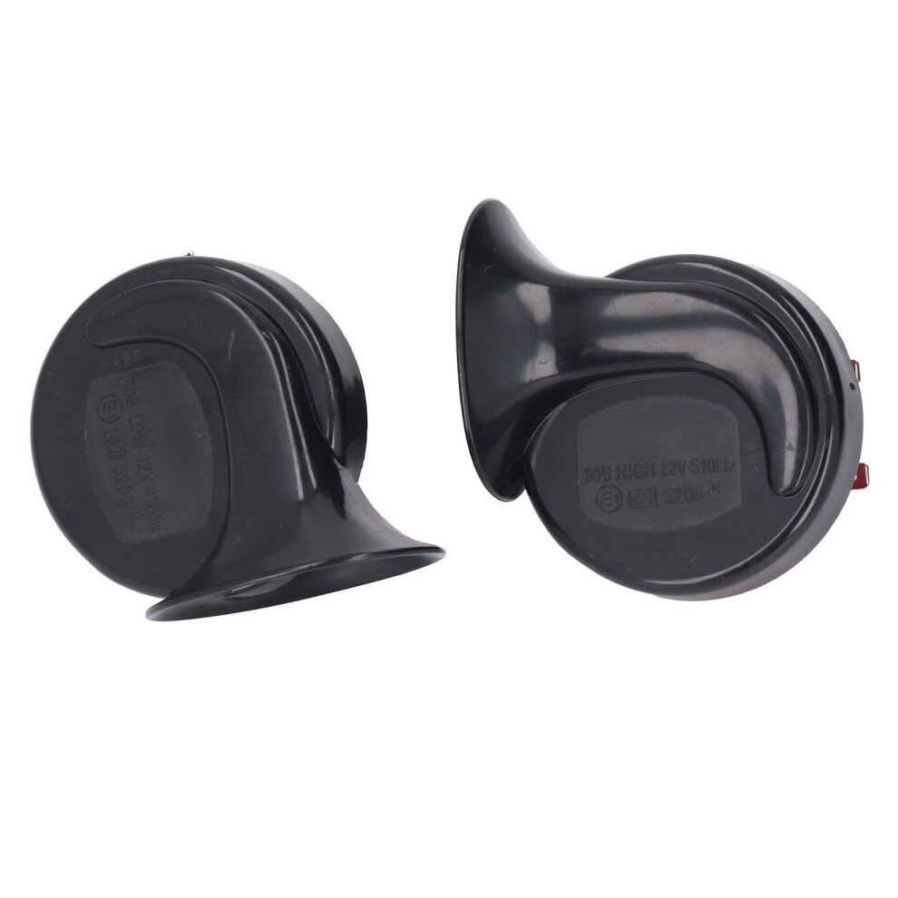 Waterproof 12V Car Horn Kit 130Db Loud Air Electric Snail Black 4001347365124