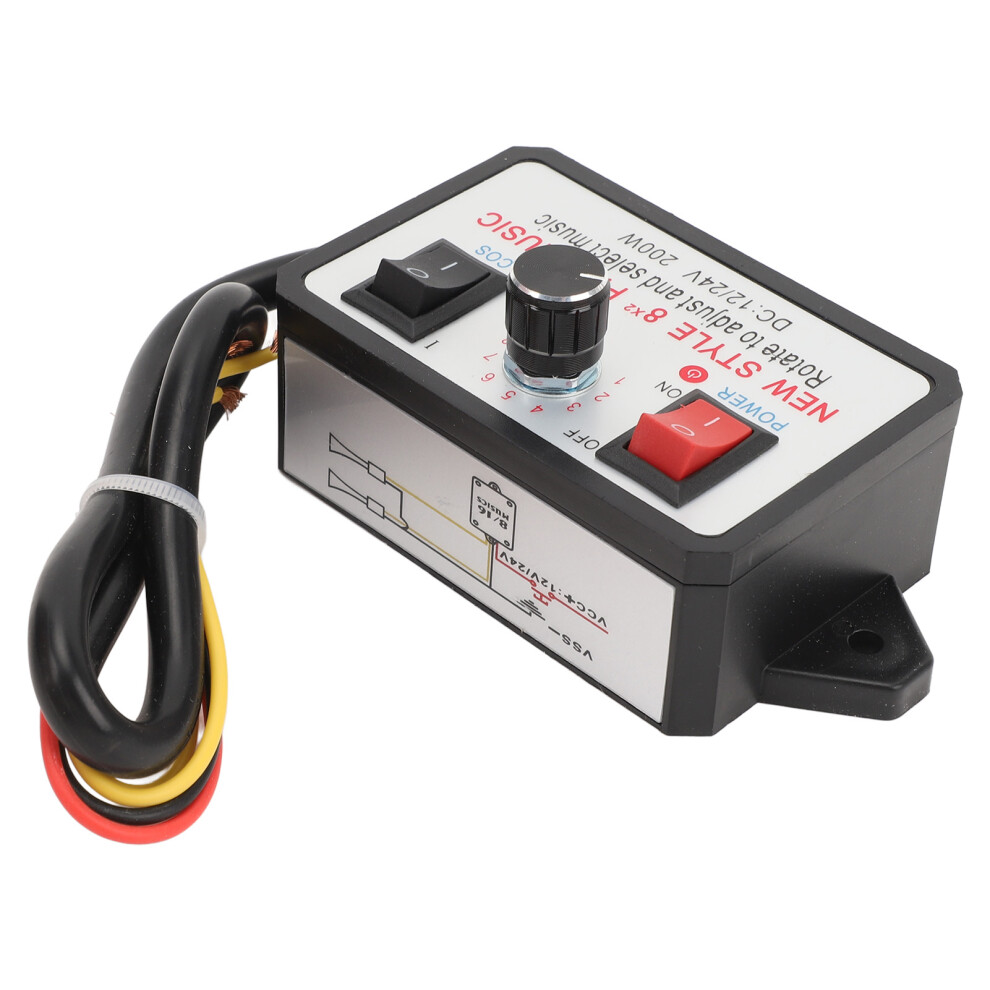 Yacht & Vehicle Horn Controller With 16 Sound Effects Dc 12V 24V Dual Tone 8401347366521