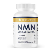 NMN & Resveratrol Complex 1100mg Dietary Supplement for Anti-Aging, 60 Capsules Rich in Antioxidants and Nutrients