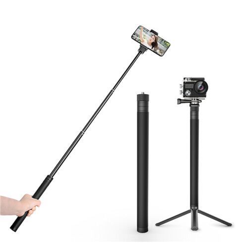 100cm Camera Extension Pole 4 Section Adjustable Rod for DSLR Action Cameras