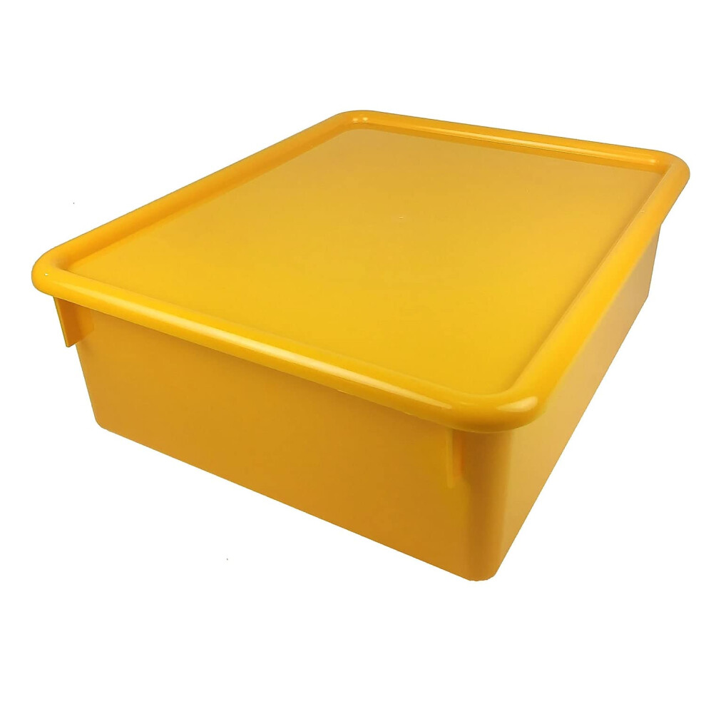 DOUBLE STOWAWAY W/LID YELLOW-image-OPC-PFZ66VV-NEW