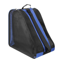 Skate Bag for Ice Skates and Roller Shoes, Dark Blue, Adjustable Strap, Durable Material, Unisex for Kids and Adults