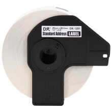 Bruder echtes DK1201 Die-Cut-Standard-Adressetiketten fr QL-Drucker 3-Pack (DK12013PK) Wei 24 Rollen (DK120124PK)