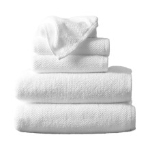 Great Bay Home 100% Cotton Bath TowelsLuxury 6 Piece Set - 2 Bath Towels 2 Hand Towels 2 Washcloths - Quick-Dry Absorbent Textured Popcorn Wea