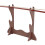 Desktop Flute Stand Holder - Double Layer Storage, Brown, 28x24.5cm 12