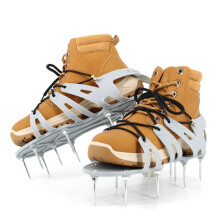 Spike Shoes for Grass - Heavy Duty Adjustable Aerating Sandals for Men and Women, Durable Spiked Lawn Shoes