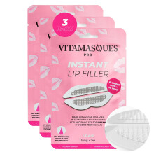 Omedelbar lppfyllmedel fr plumpade lppar p 30 minuter av vitamasques 3 Pack-Vegan Collagen Multi-Molecular Hyaluronic Acid & 400 Luppoling Mi