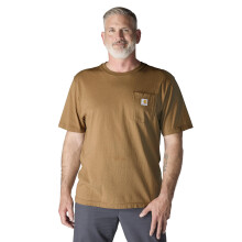 Carhartt Herren K87 Arbeits-T-Shirt - Medium - Carhartt Braun