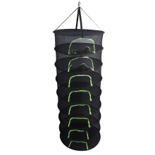 Rete di essiccazione per erbe e cibo 8 strati in maglia con chiusura a zip rack appeso