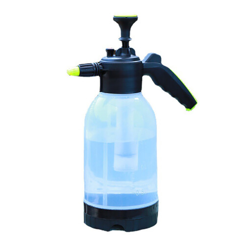 Spruzzatore a pressione da 2 L, trasparente, portatile per giardino. 1