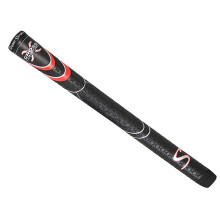 SuperStroke Cross Comfort Golfclub Grip, Zwart/Rood (Midsize) | Zachte & Plakkerige Polyurethaan