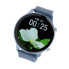 Women Smart Watch DS30 1.28in HD Touch BT Call Sleep Monitor Blue