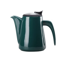 Iced Tea Pitcher Ceramic Cold Kettle with Anti-Scalding Handle, High-Temperature Resistant, Bianco Color, Scented Tea and Beverage Carafe