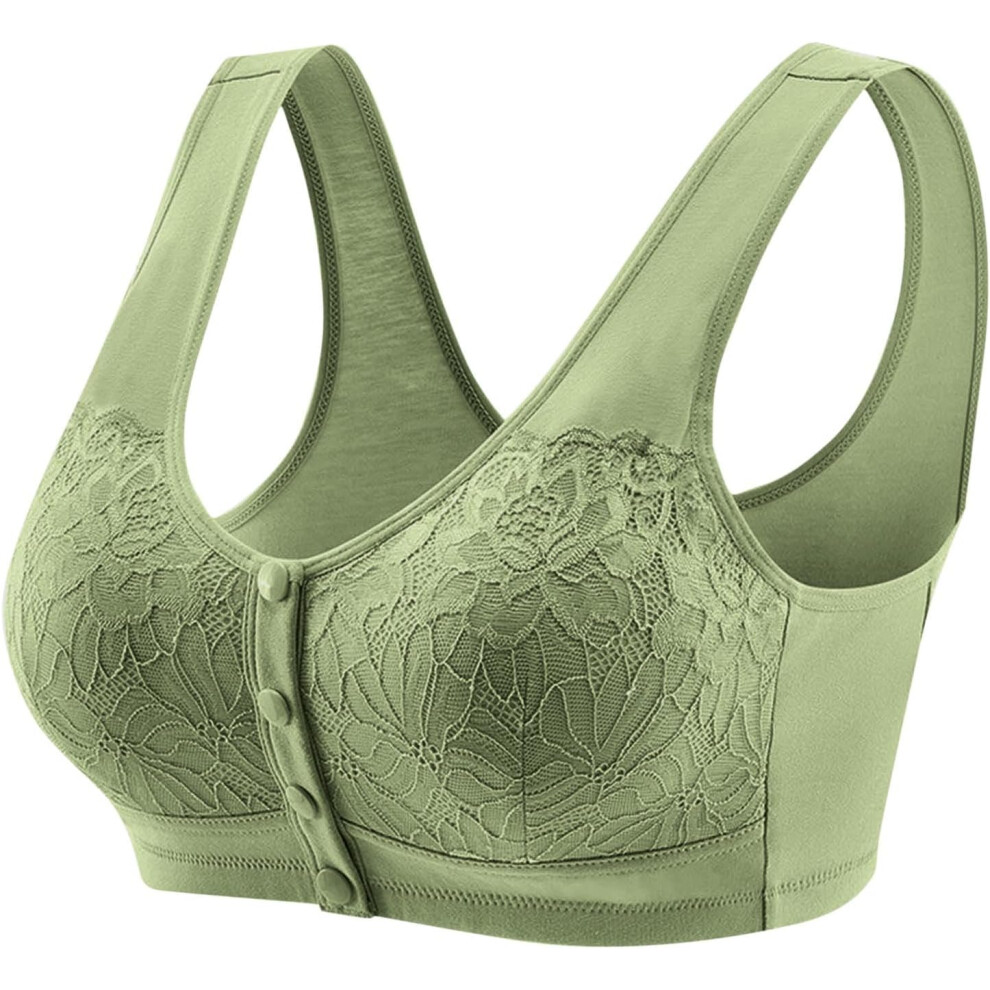 (3XL, 003* Green) Sports Bras Women's Bras Front Closure Bras Push Up Bra No Underwire Plus Size Bracieres Breathable Comfy Soft Bras Everyday Bra Und-image-OPC-PKCZVPC-NEW