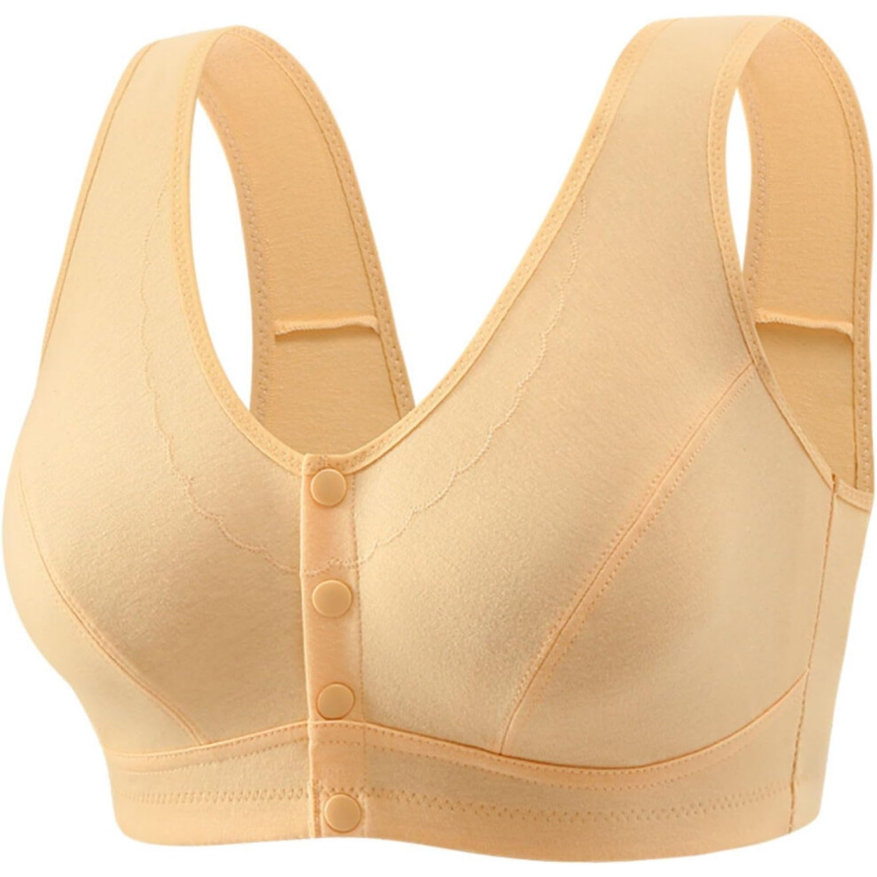 (3XL, 005* Beige) Sports Bras Women's Bras Front Closure Bras Push Up Bra No Underwire Plus Size Bracieres Breathable Comfy Soft Bras Everyday Bra Und-image-OPC-PKCZVPX-NEW