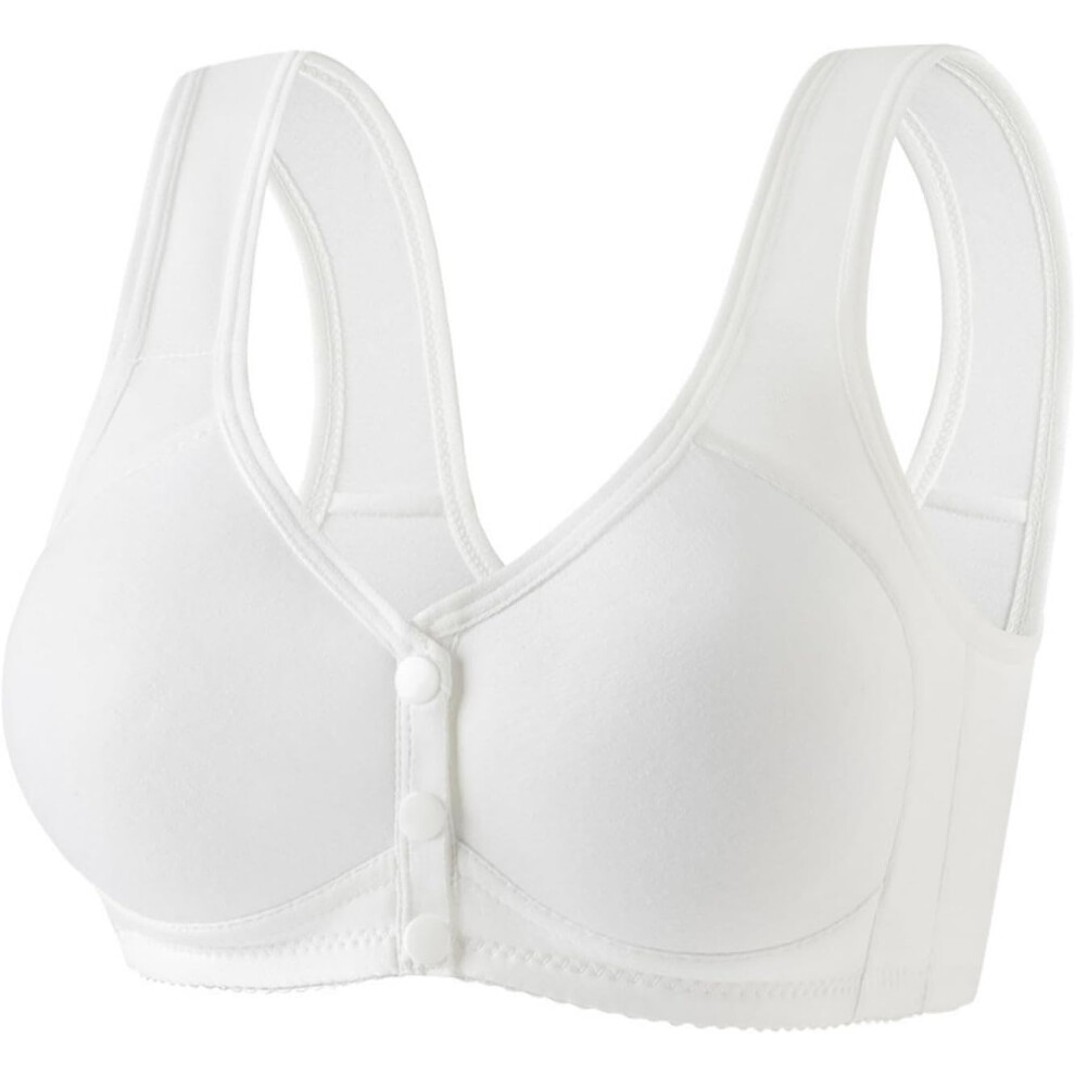 (5XL, 006* White) Sports Bras Women's Bras Front Closure Bras Push Up Bra No Underwire Plus Size Bracieres Breathable Comfy Soft Bras Everyday Bra Und-image-OPC-PKCZVT7-NEW