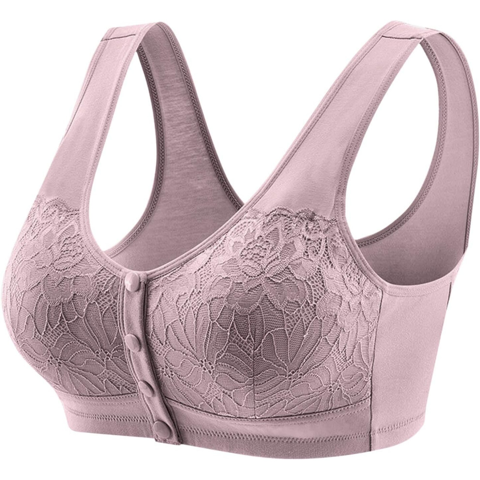 (6XL, 003* Purple) Sports Bras Women's Bras Front Closure Bras Push Up Bra No Underwire Plus Size Bracieres Breathable Comfy Soft Bras Everyday Bra Un-image-OPC-PKCZVTS-NEW