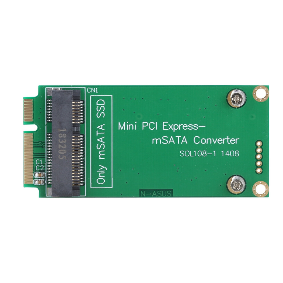 Msata Ssd To Sata Mini Pcie Ssd Riser Card Adapter 8320539958873