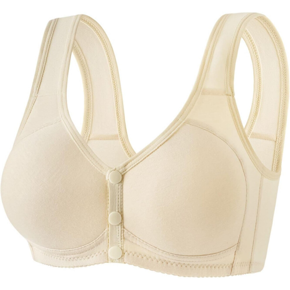(XL, 006* Beige) Sports Bras Women's Bras Front Closure Bras Push Up Bra No Underwire Plus Size Bracieres Breathable Comfy Soft Bras Everyday Bra Unde-image-OPC-PKCZW2J-NEW