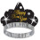 Black and Gold New Year Shimmer Tiara - 1 Pc 3