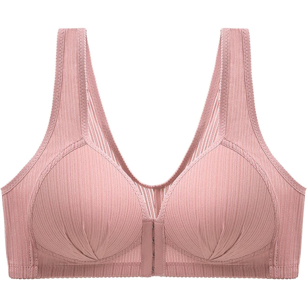(L, 01* Pink) Front Closure Bras for Women Post Surgery Compression Everyday Bra Wirefree Bras Full Coverage Bra Women's Everyday Bras Girls Bralettes-image-OPC-PKCZZD6-NEW