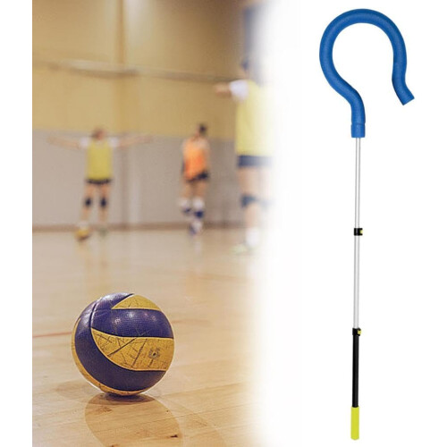 Volleyball Spike Trainer Adjustable Length with Question Mark Hook for Serving and Setting Practice, Durable Design 1